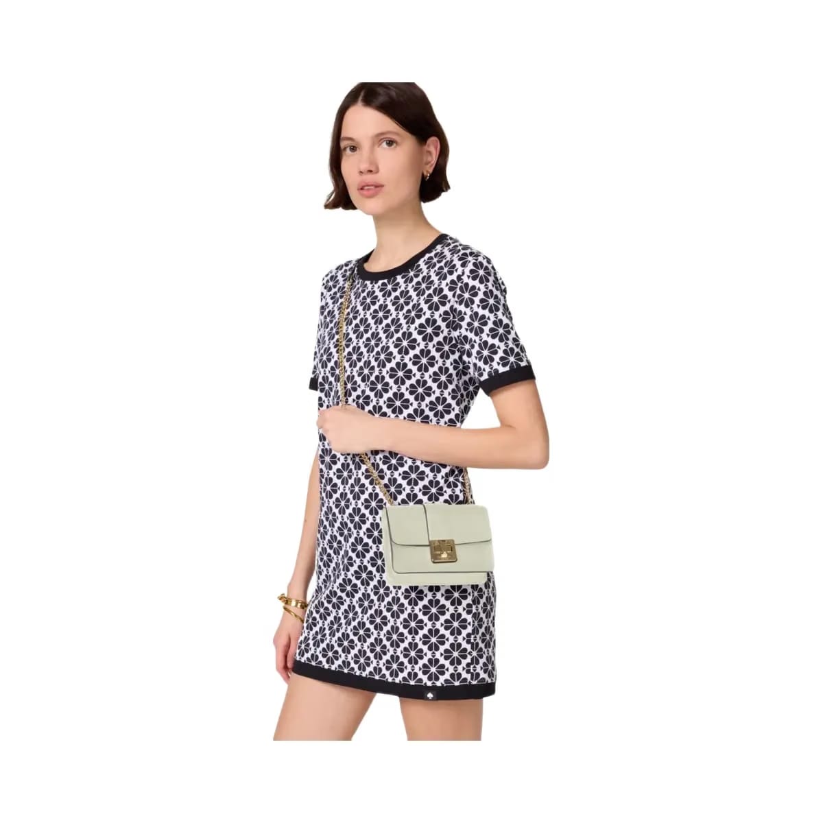 Kate Spade Phoebe Turnlock Mini Flap Crossbody Sage Bundle