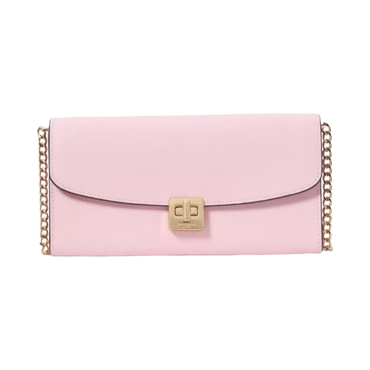Kate Spade Phoebe Turnlock Wallet on chain Pink Horizon