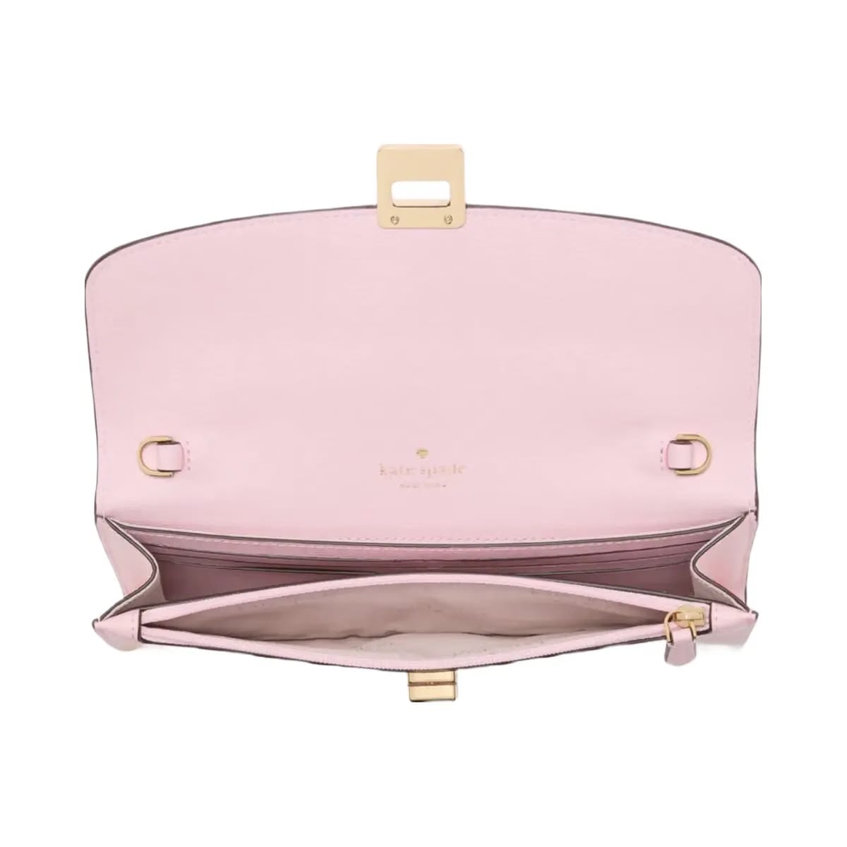 Kate Spade Phoebe Turnlock Wallet on chain Pink Horizon