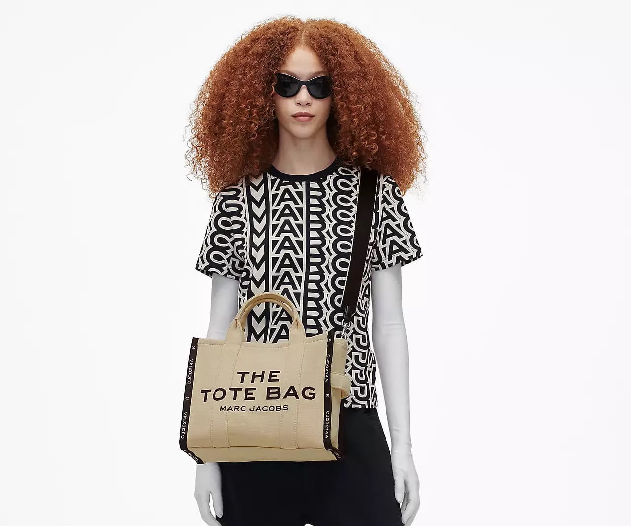 Marc Jacobs The Jacquard Tote Bag Large Warm Sand