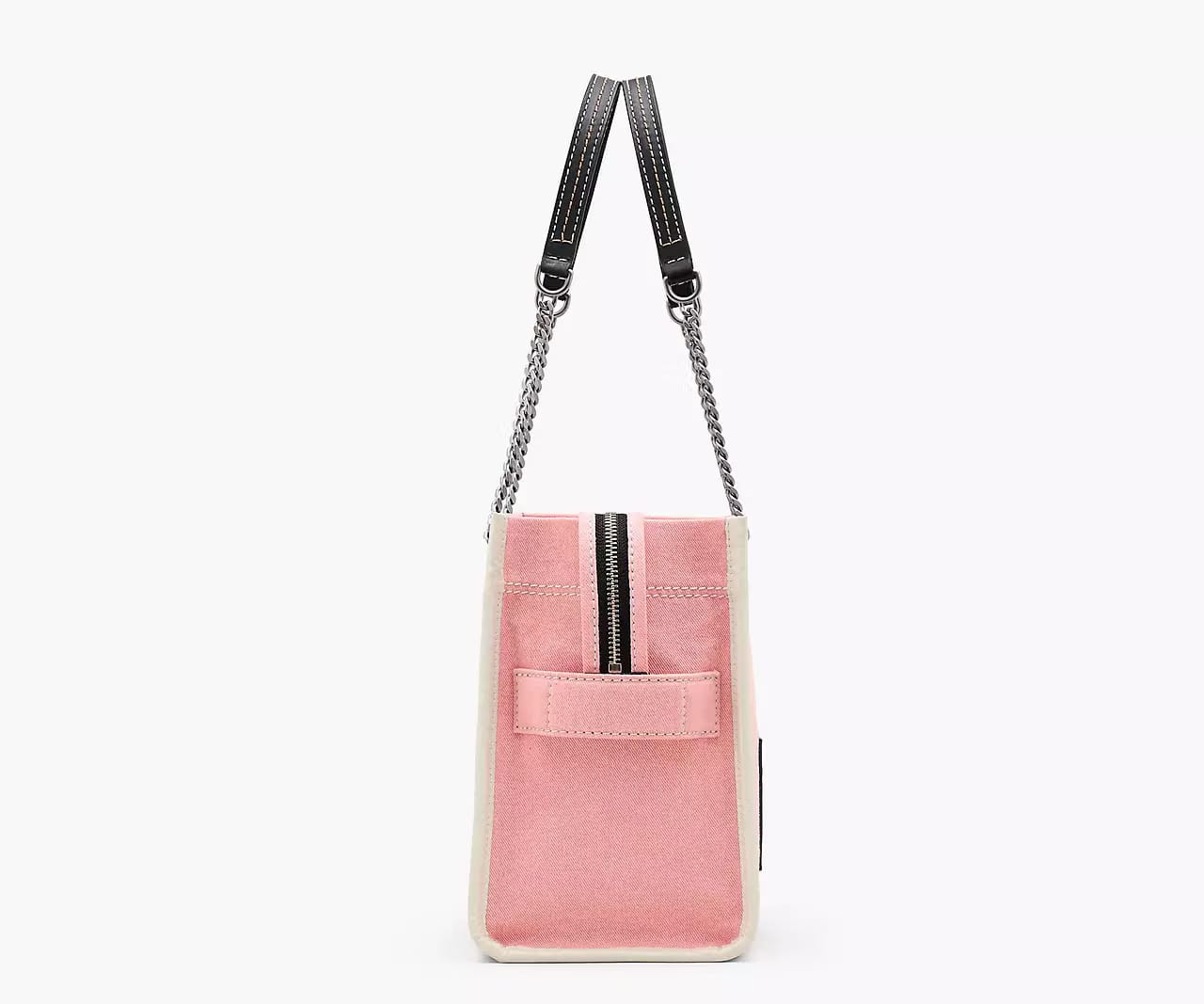 Marc Jacobs The Denim Chain Medium Tote Bag 'Ribbon Pink'