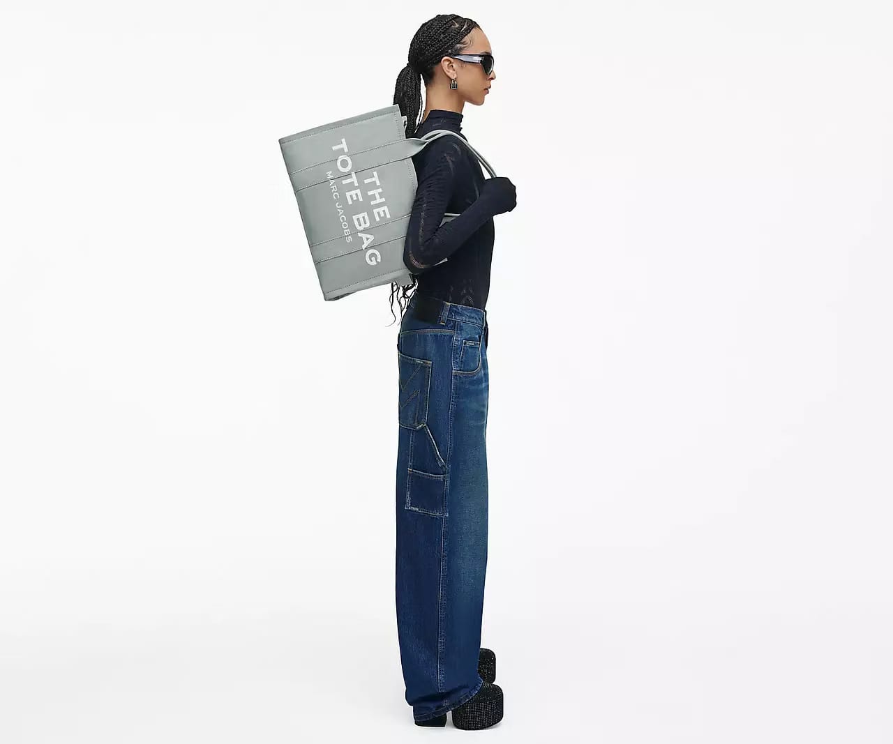 Marc Jacobs The Canvas Large Tote Bag 'Wolf Grey'