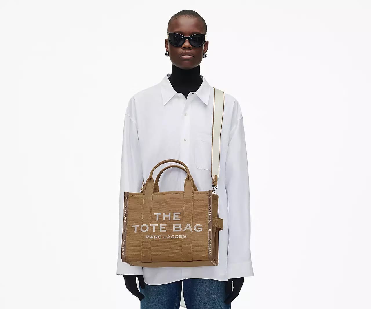 Marc Jacobs The Jacquard Medium Tote Bag 'Camel'