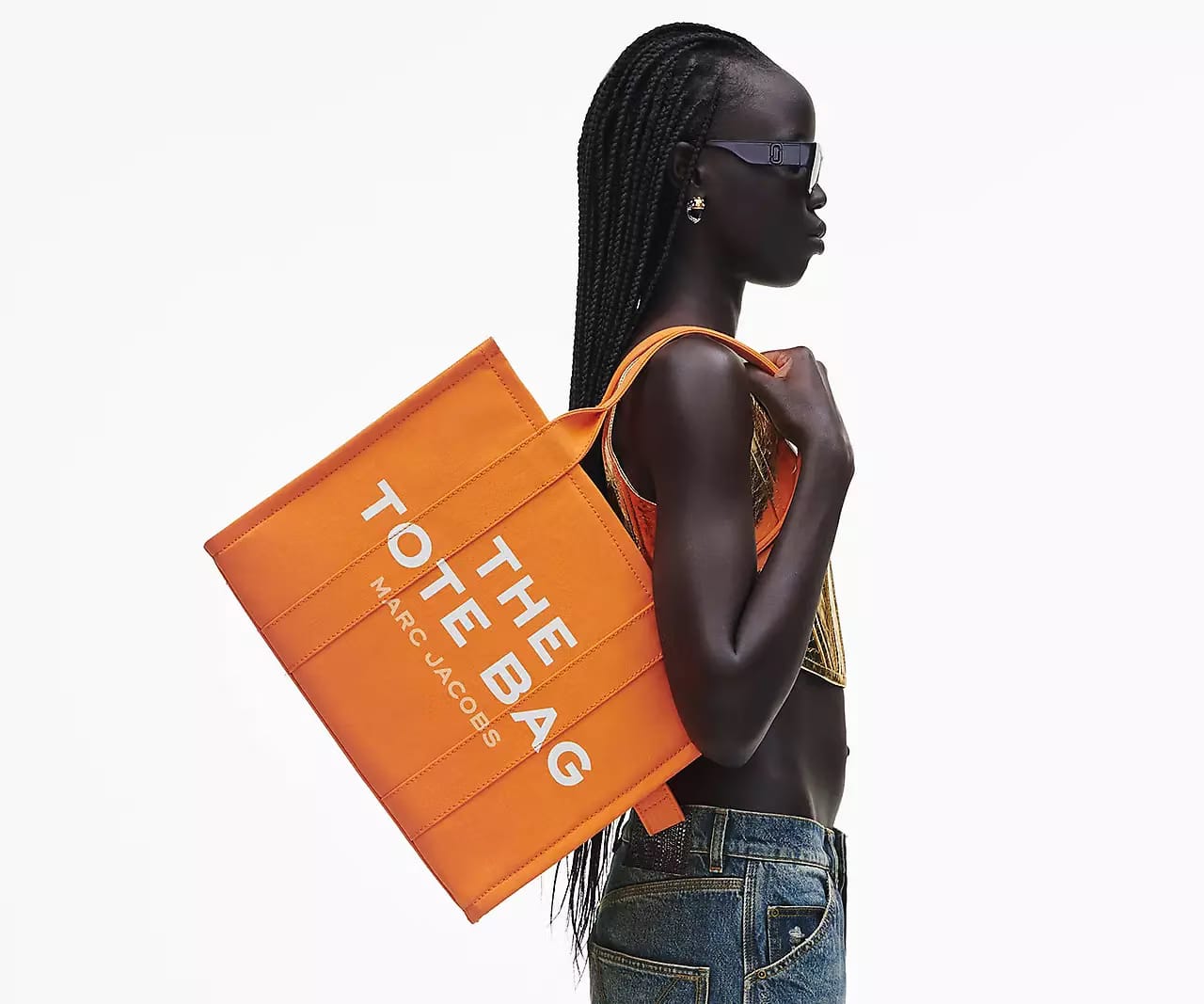 Marc Jacobs The Canvas Large Tote Bag 'Tangerine'