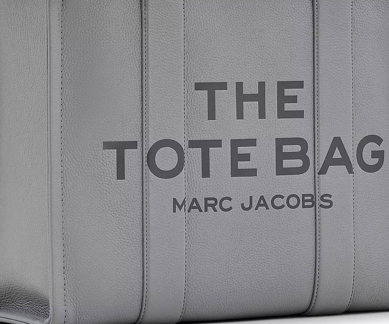 Marc Jacobs The Leather Large Tote Bag 'Wolf Grey'