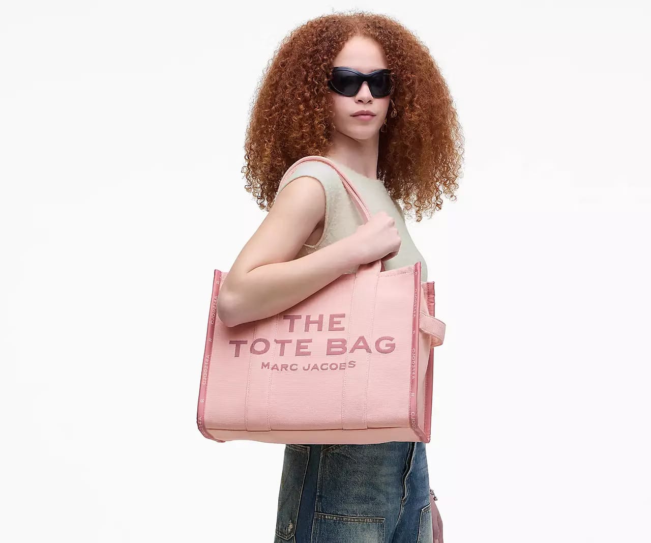 Marc Jacobs The Jacquard Large Tote Bag 'Rose'