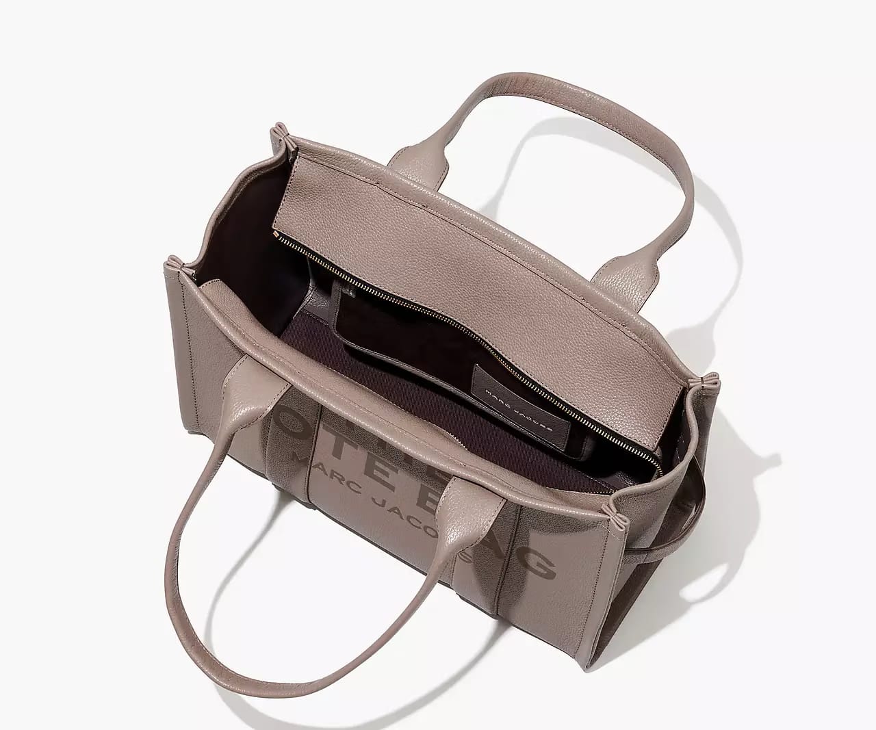 Marc Jacobs The Leather Large Tote Bag 'Cement'