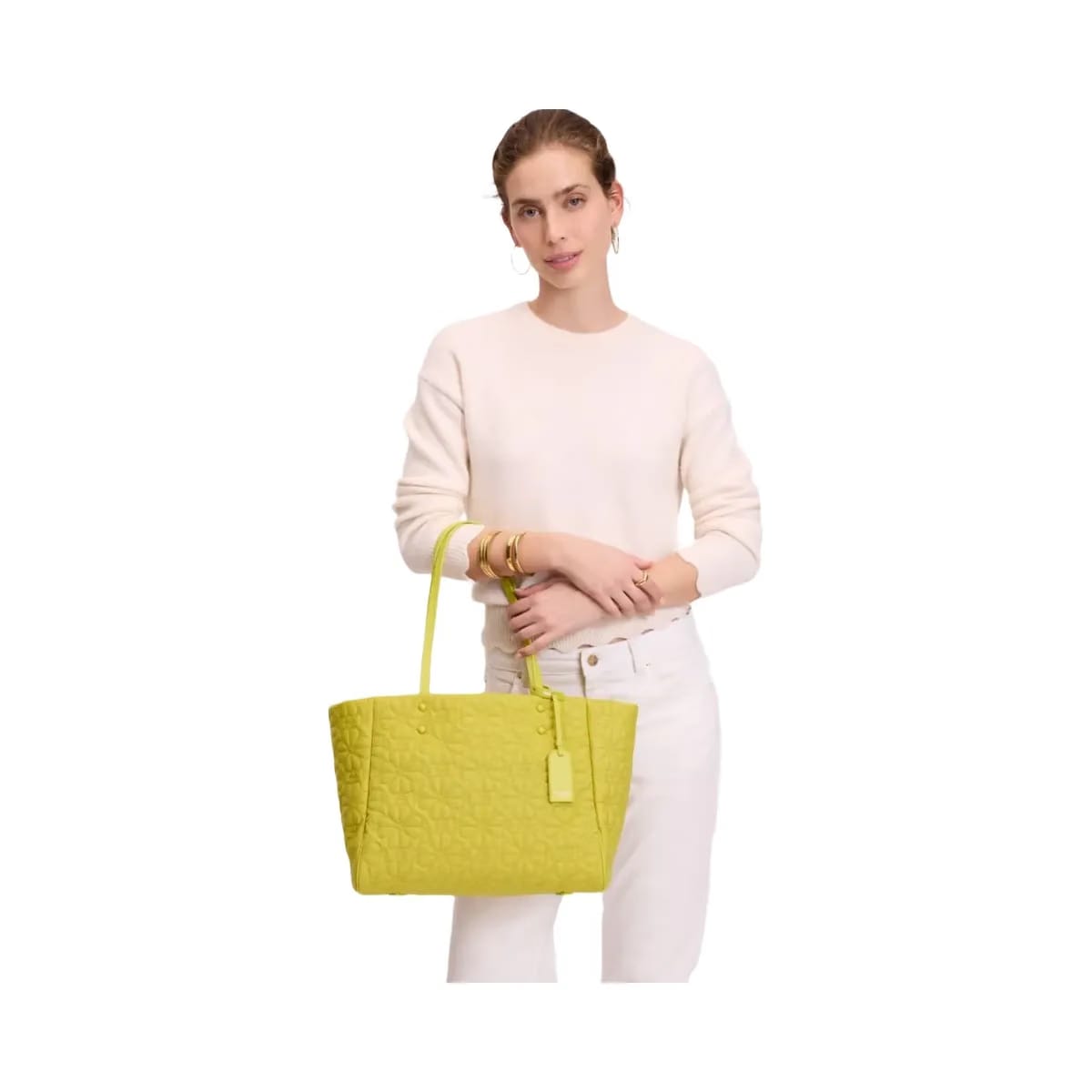 Kate Spade Tilly Quilted Medium Tote Bag Olivine