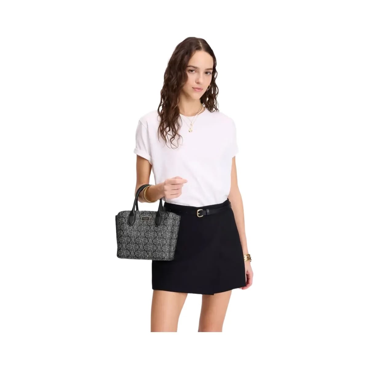 Kate Spade Suite Spade Flower Crossbody Tote Black Multi
