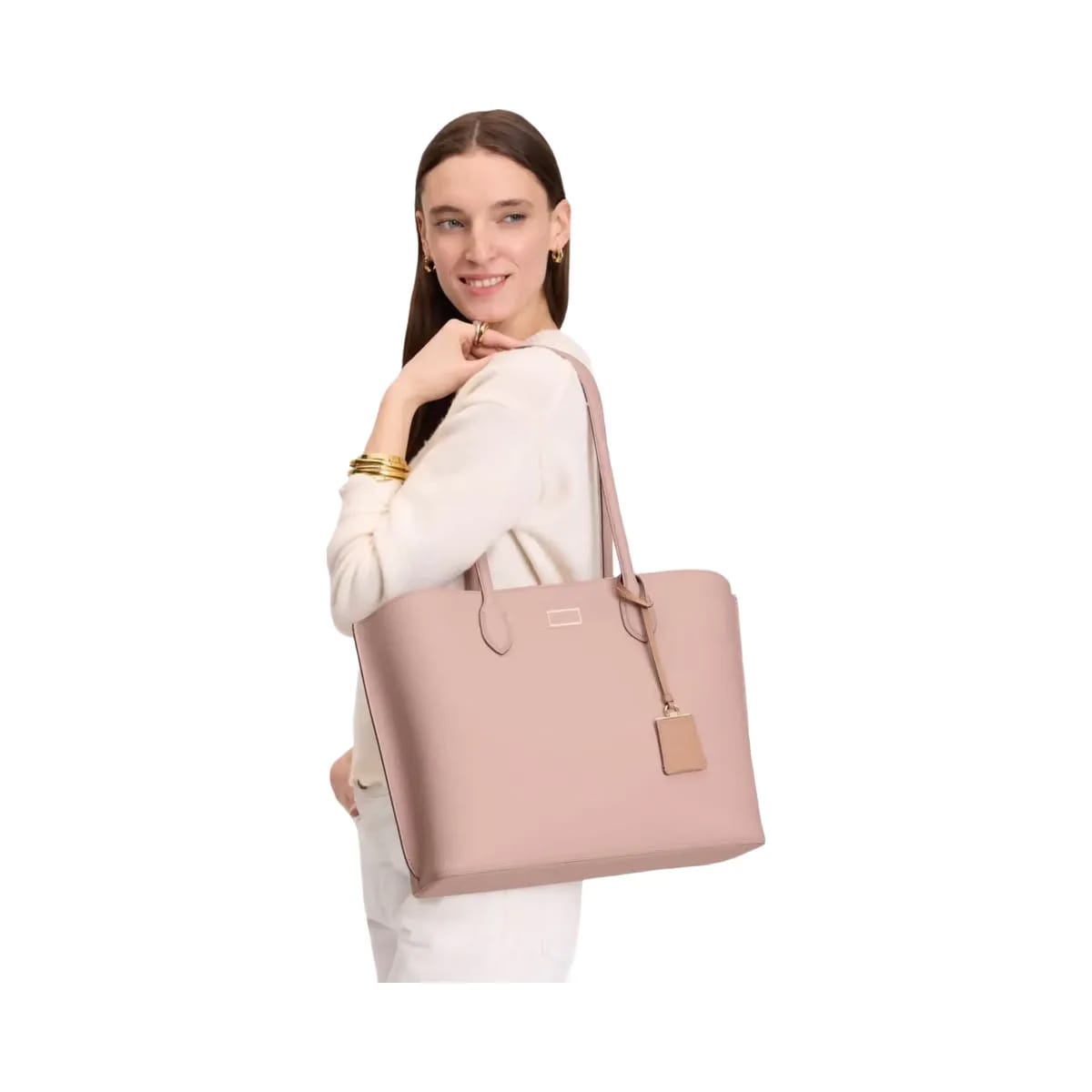 Kate Spade Suite Large Work Tote Rose Smoke