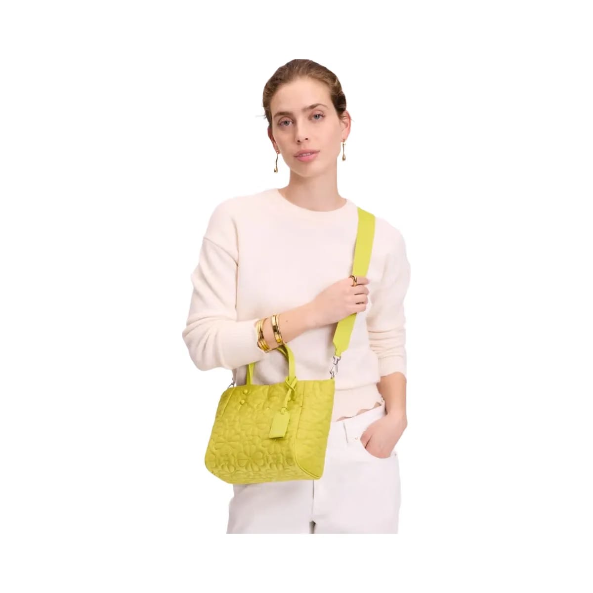 Kate Spade Tilly Quilted Small Tote Bag Olivine