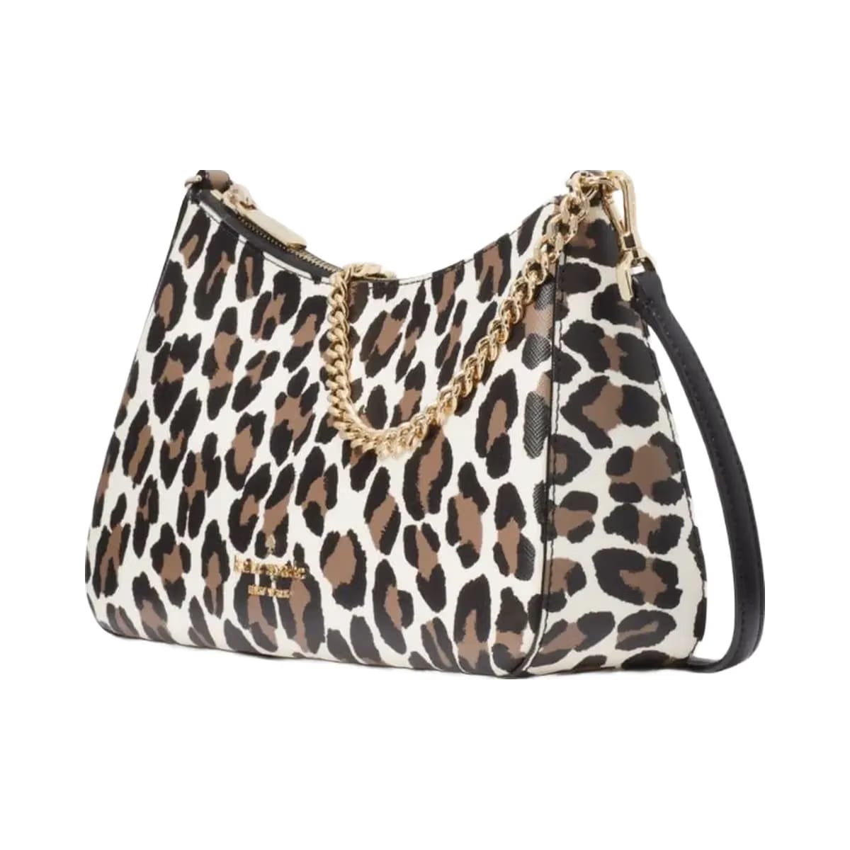 Kate Spade Margot Spotted Leopard Medium Convertible Crossbody Cream Multi