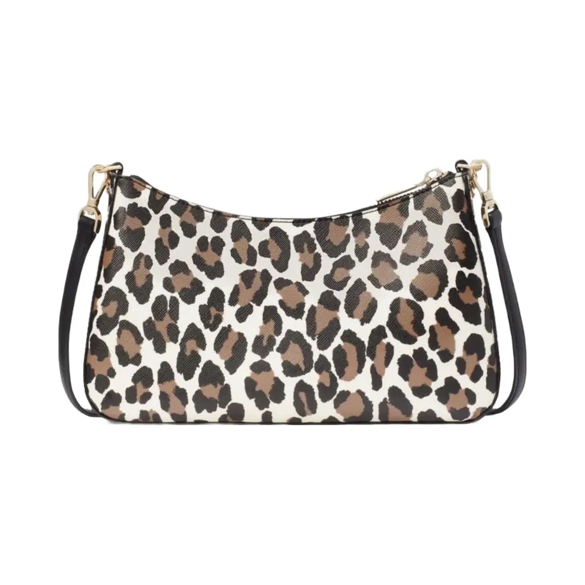 Kate Spade Margot Spotted Leopard Medium Convertible Crossbody Cream Multi