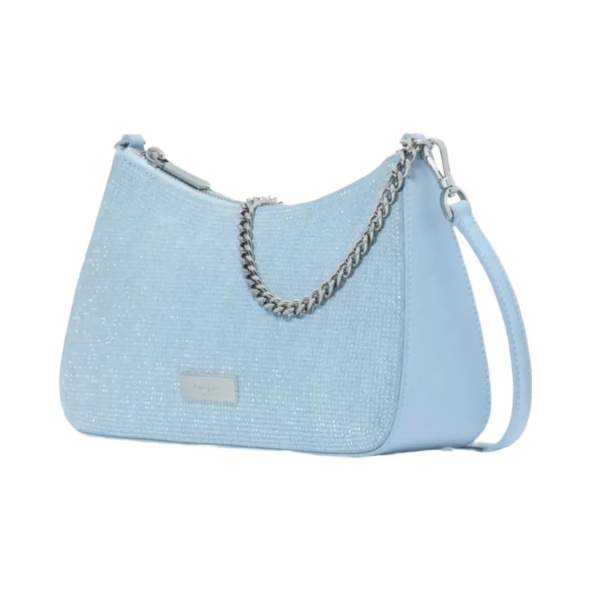 Kate Spade Margot Studded Denim Convertible Crossbody Blue Multicolor