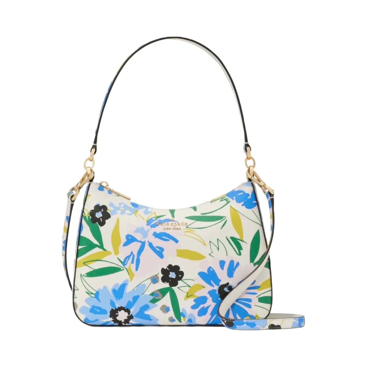 Kate Spade Margot Floral Convertible Shoulder Bag Cream Multi