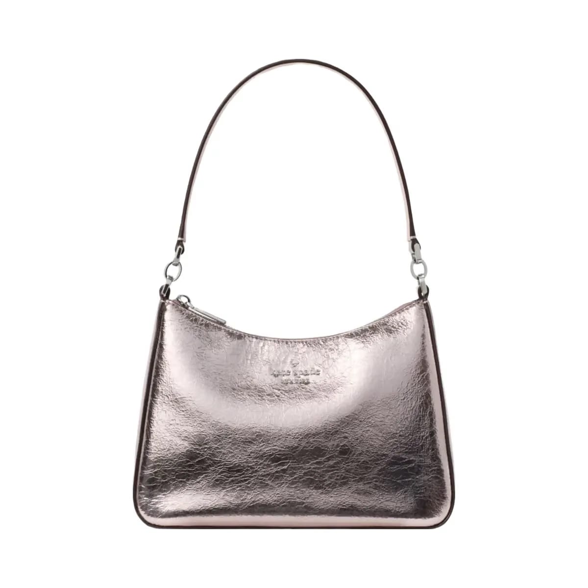 Kate Spade Margot Crinkle Metallic Convertible Shoulder Bag Lilac Moonlight