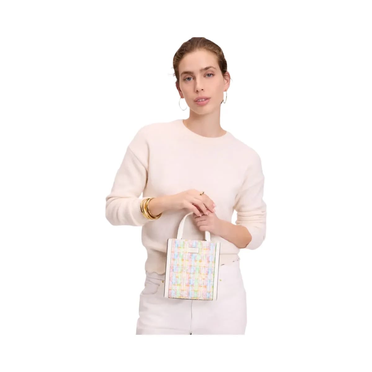 Kate Spade Manhattan Tweed Mini Tote Multi