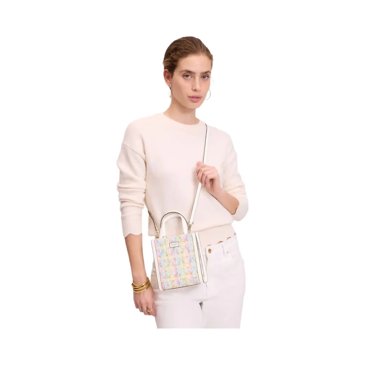 Kate Spade Manhattan Tweed Mini Tote Multi