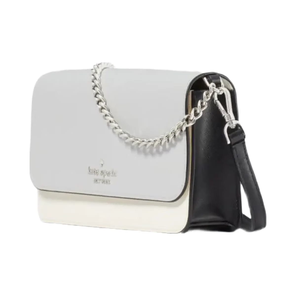 Kate Spade Madison Willow Mini Flap Crossbody Platinum Grey Multi