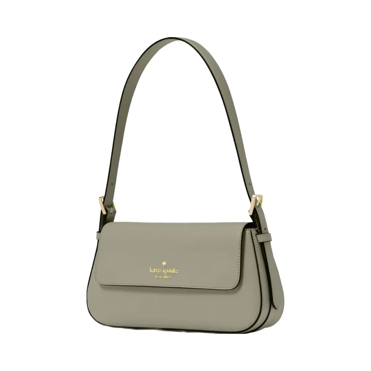 Kate Spade Madison Saffiano Leather Small Flap Shoulder Bag Dusky Pine