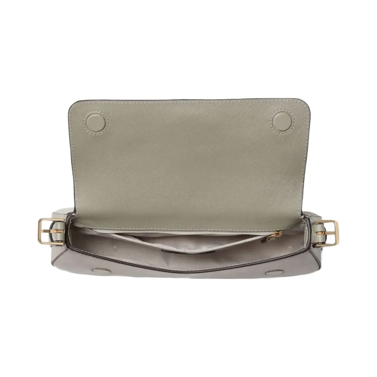 Kate Spade Madison Saffiano Leather Small Flap Shoulder Bag Dusky Pine
