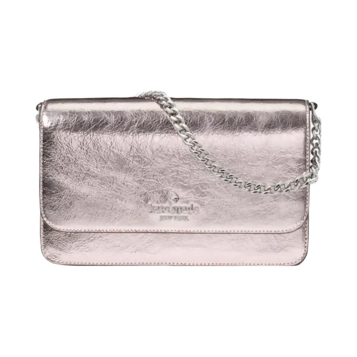 Kate Spade Madison Metallic Willow Mini Flap Crossbody Lilac Moonlight