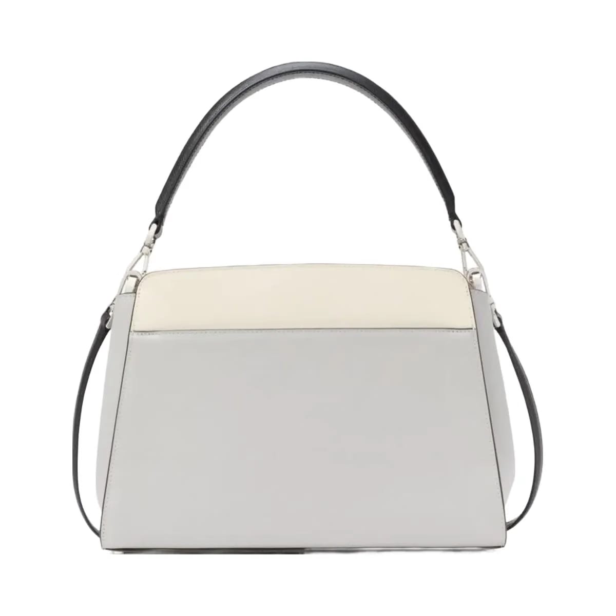 Kate Spade Madison Medium Top Handle Satchel Platinum Grey Multi