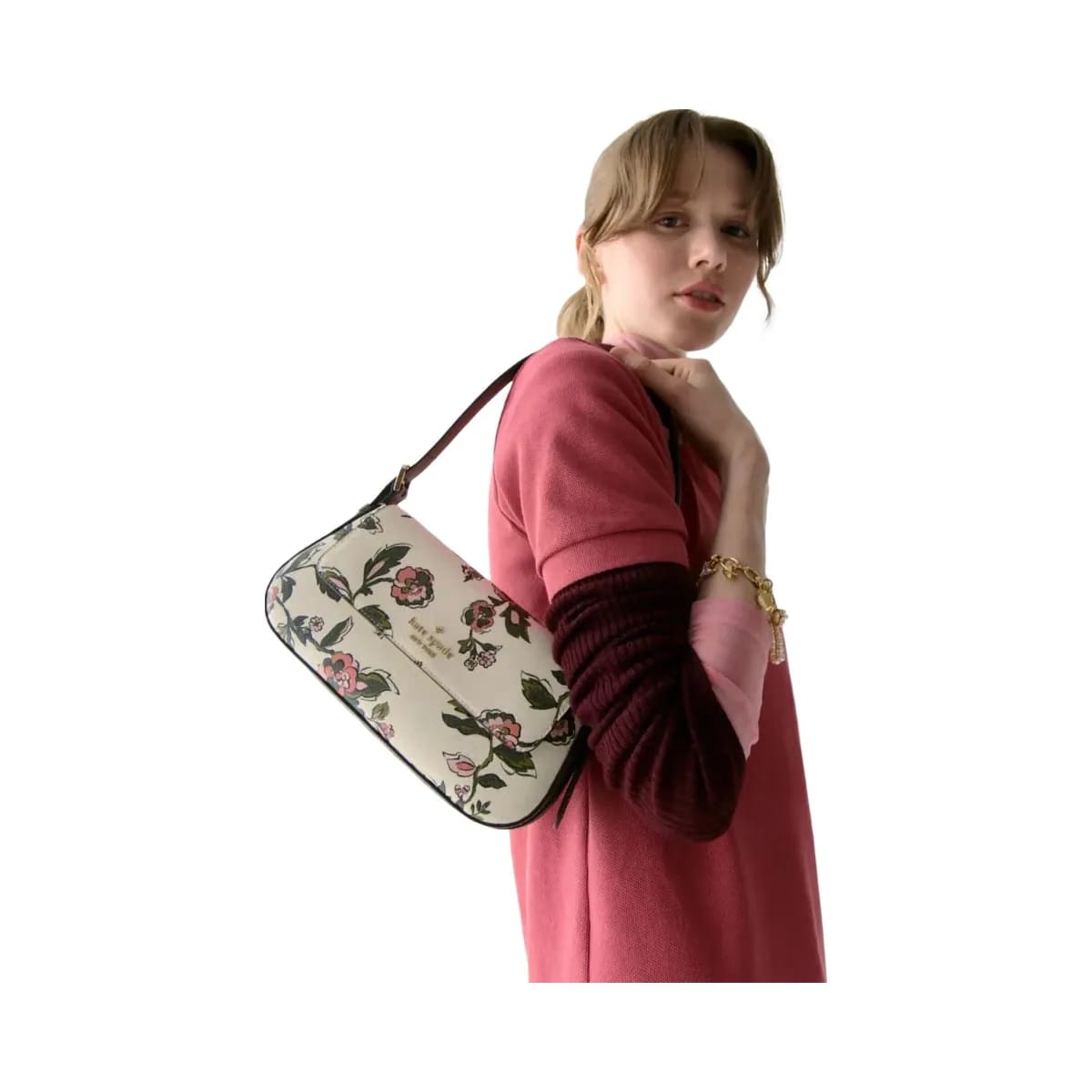 Kate Spade Madison Floral Small Shoulder Bag Meringue Multi