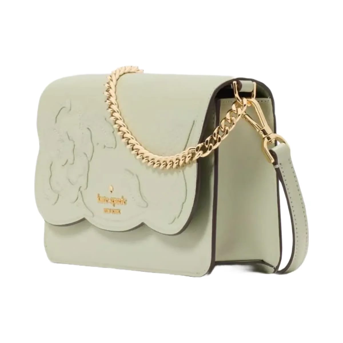 Kate Spade Madison Floral Applique Willow Mini Crossbody Sage Bundle