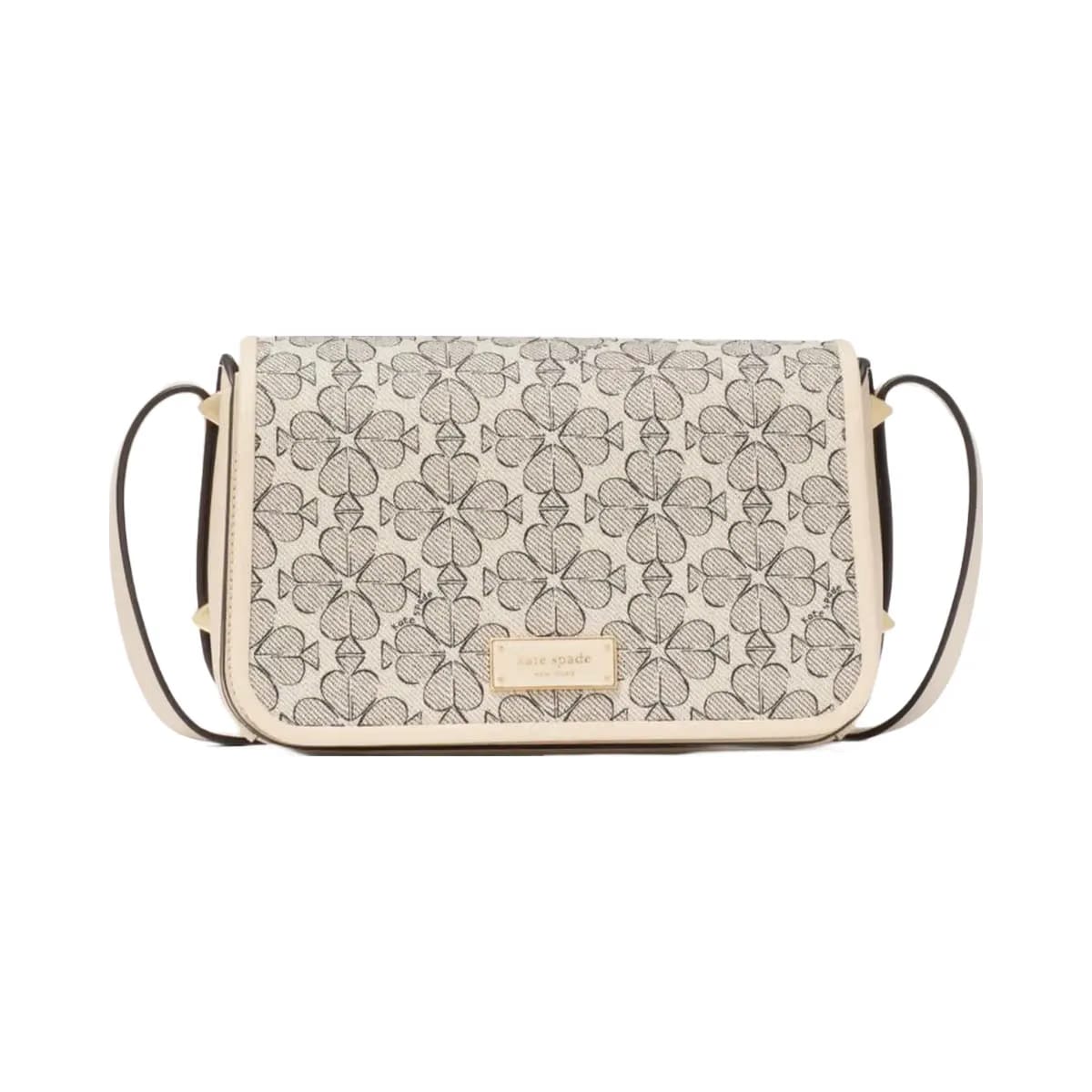 Kate Spade Liv Spade Flower Crossbody Bag Neutral Multi