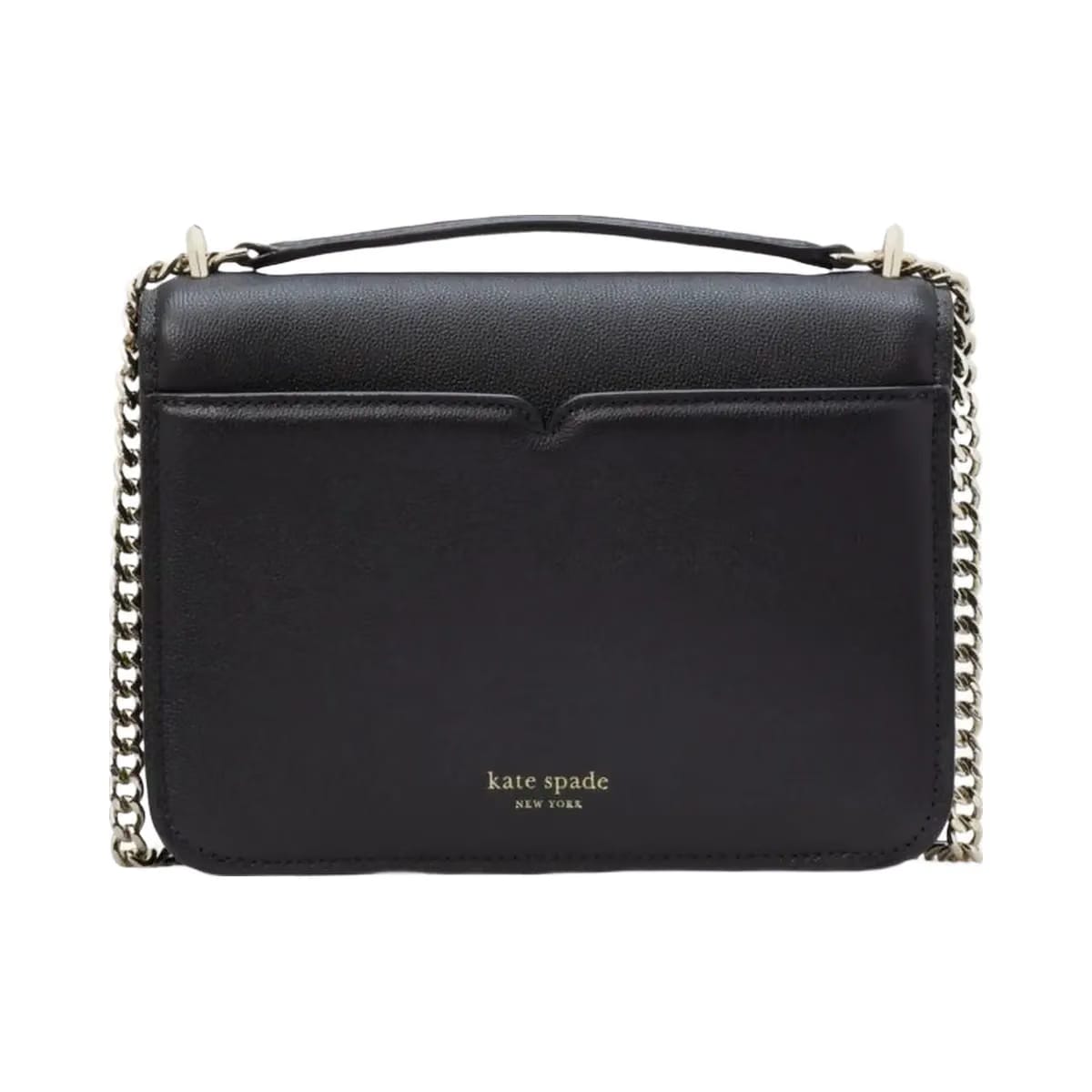 Kate Spade Locket Large Flap Shoulder Bag Black