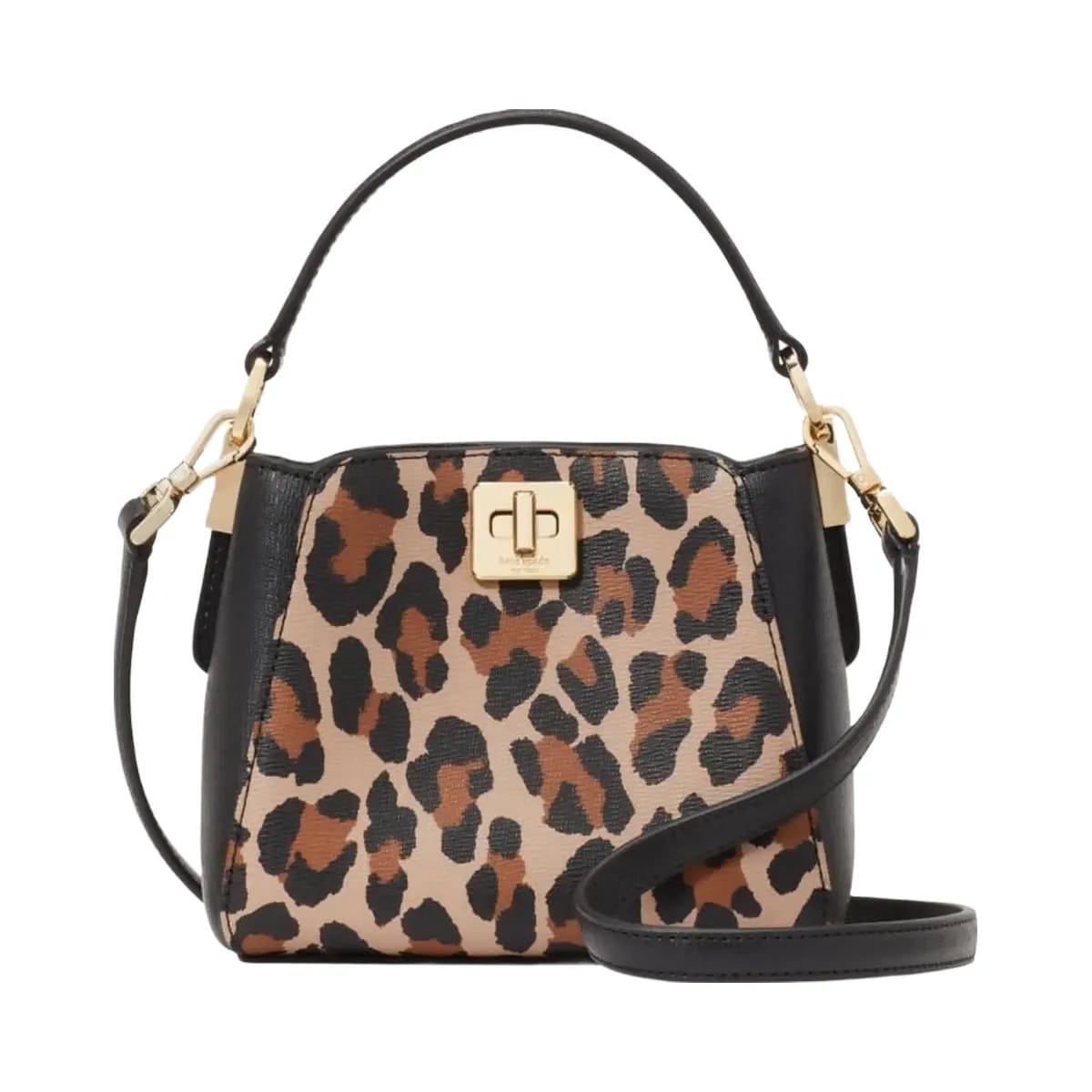 Kate Spade Phoebe Mini Top Handle Crossbody Brown Multi