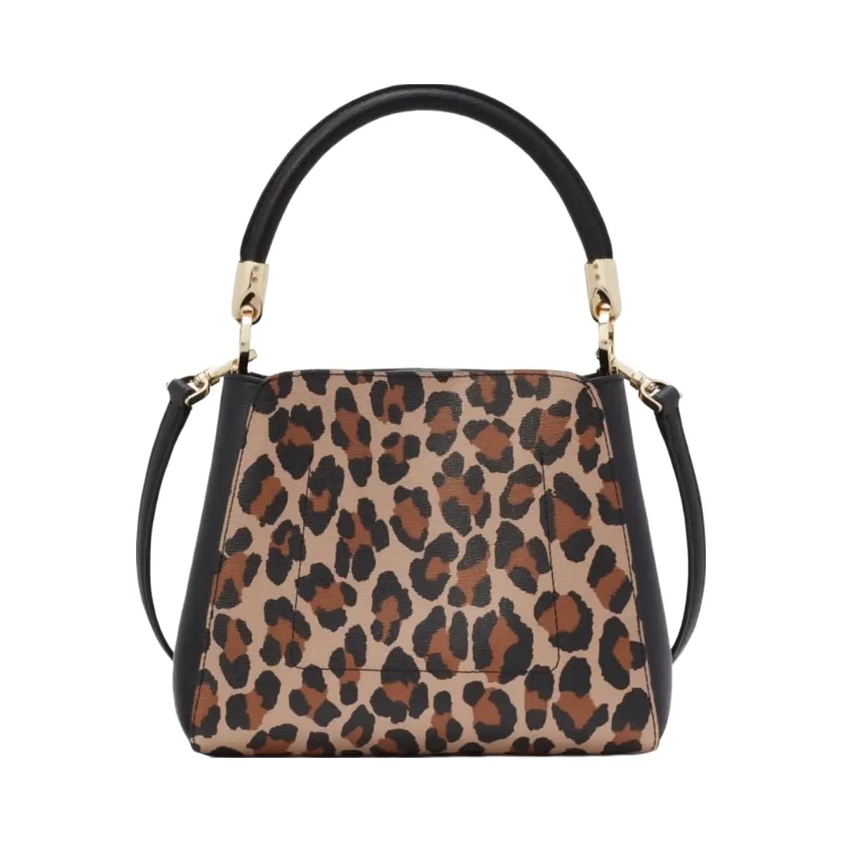 Kate Spade Phoebe Small Spotted Leopard Top Handle Satchel Brown Multi