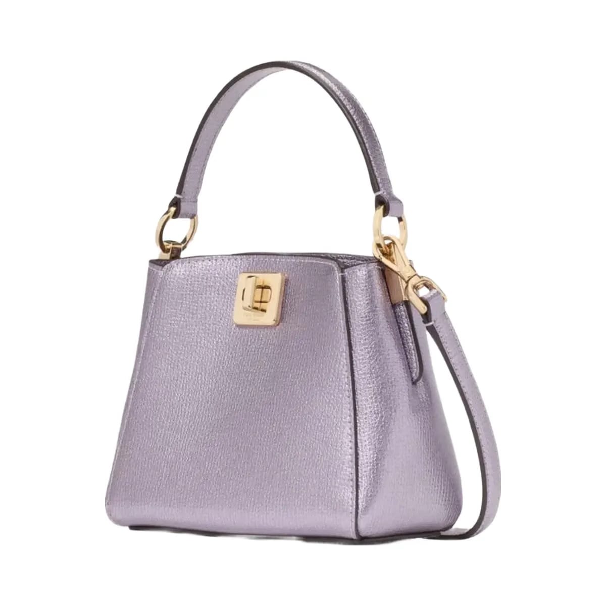 Kate Spade Phoebe Metallic Mini Top Handle Crossbody Light Candied Flower