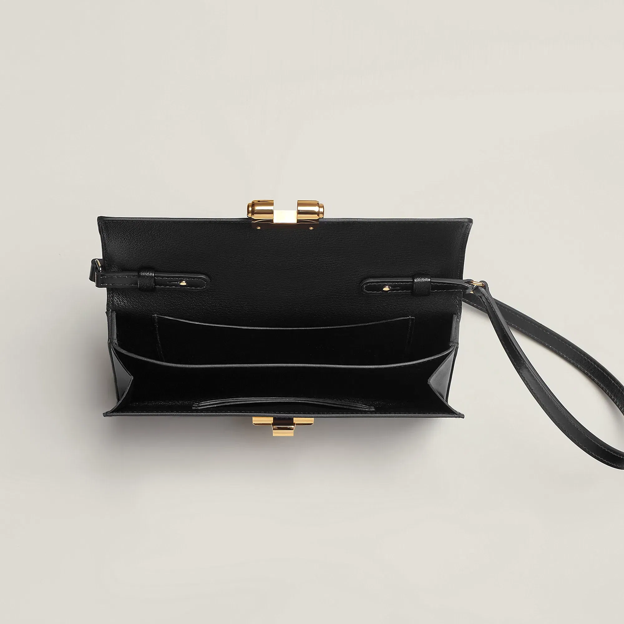 Hermes Charniere To Go Pouch Bleu Nuit
