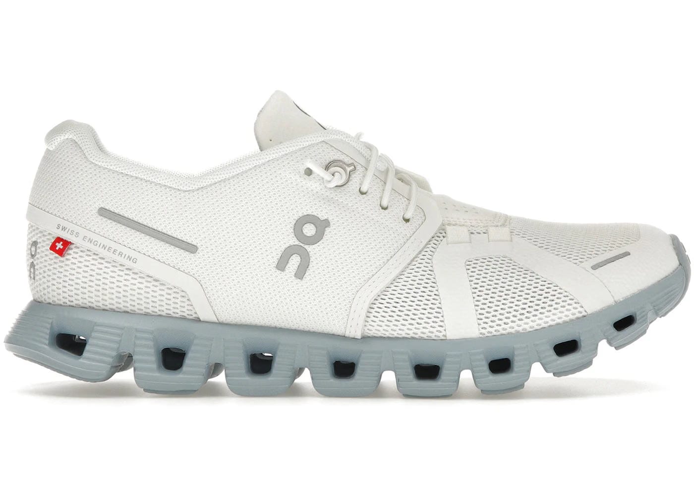 On Running Cloud 5 White Chambray Womens