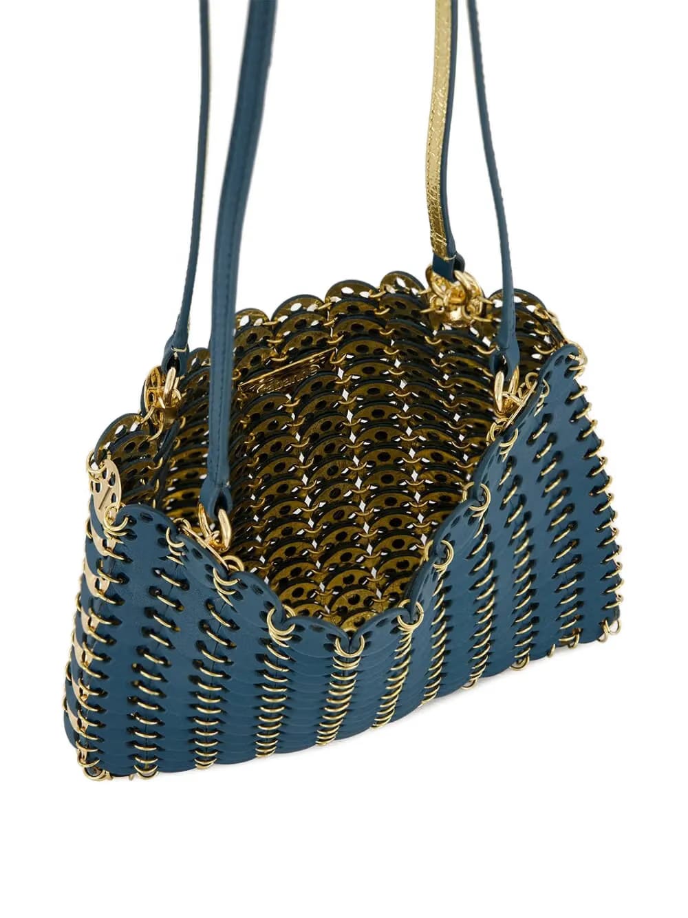 Teal 1969 Reversible leather shoulder bag