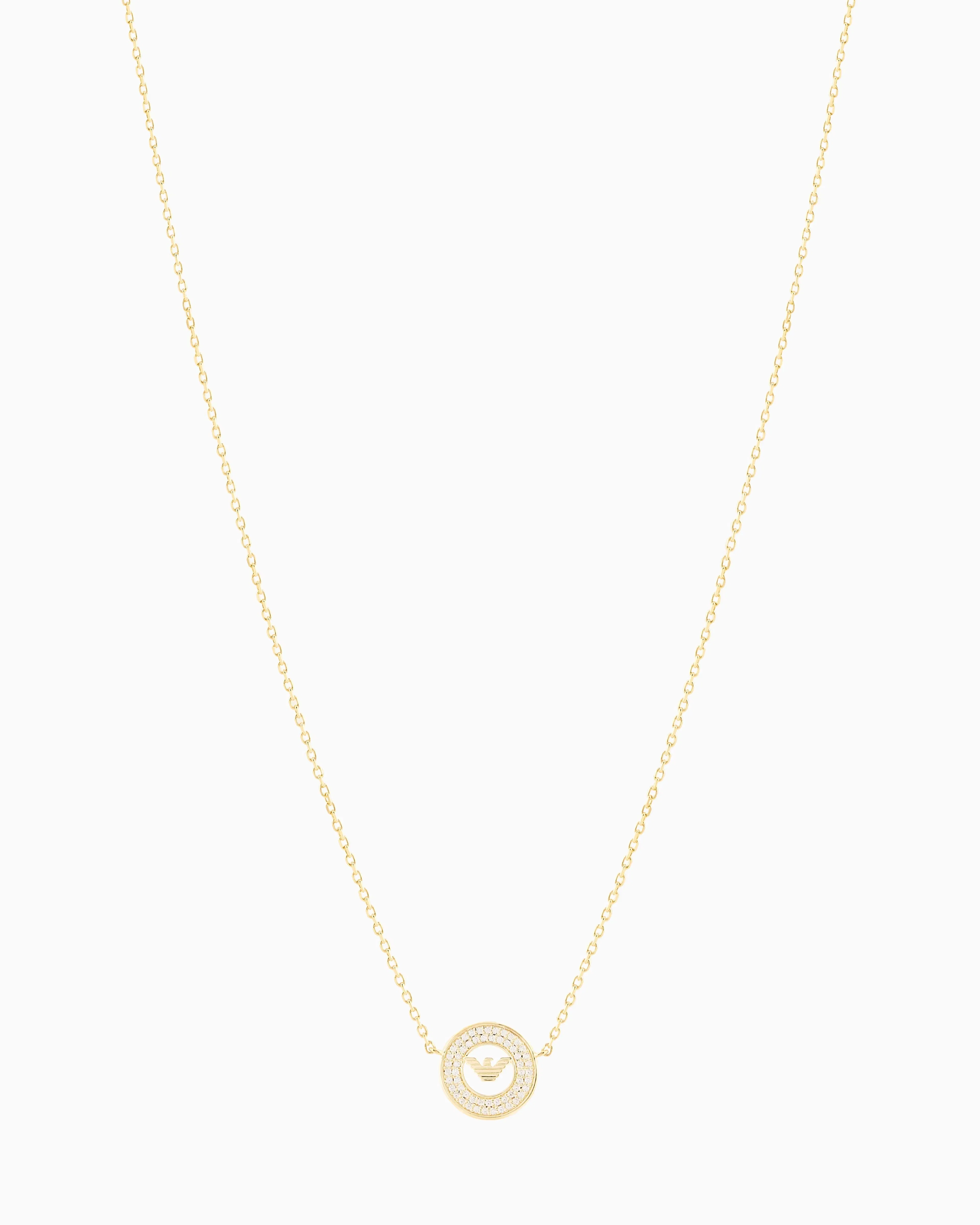 Emporio Armani Gold-Tone Sterling Silver Station Necklace