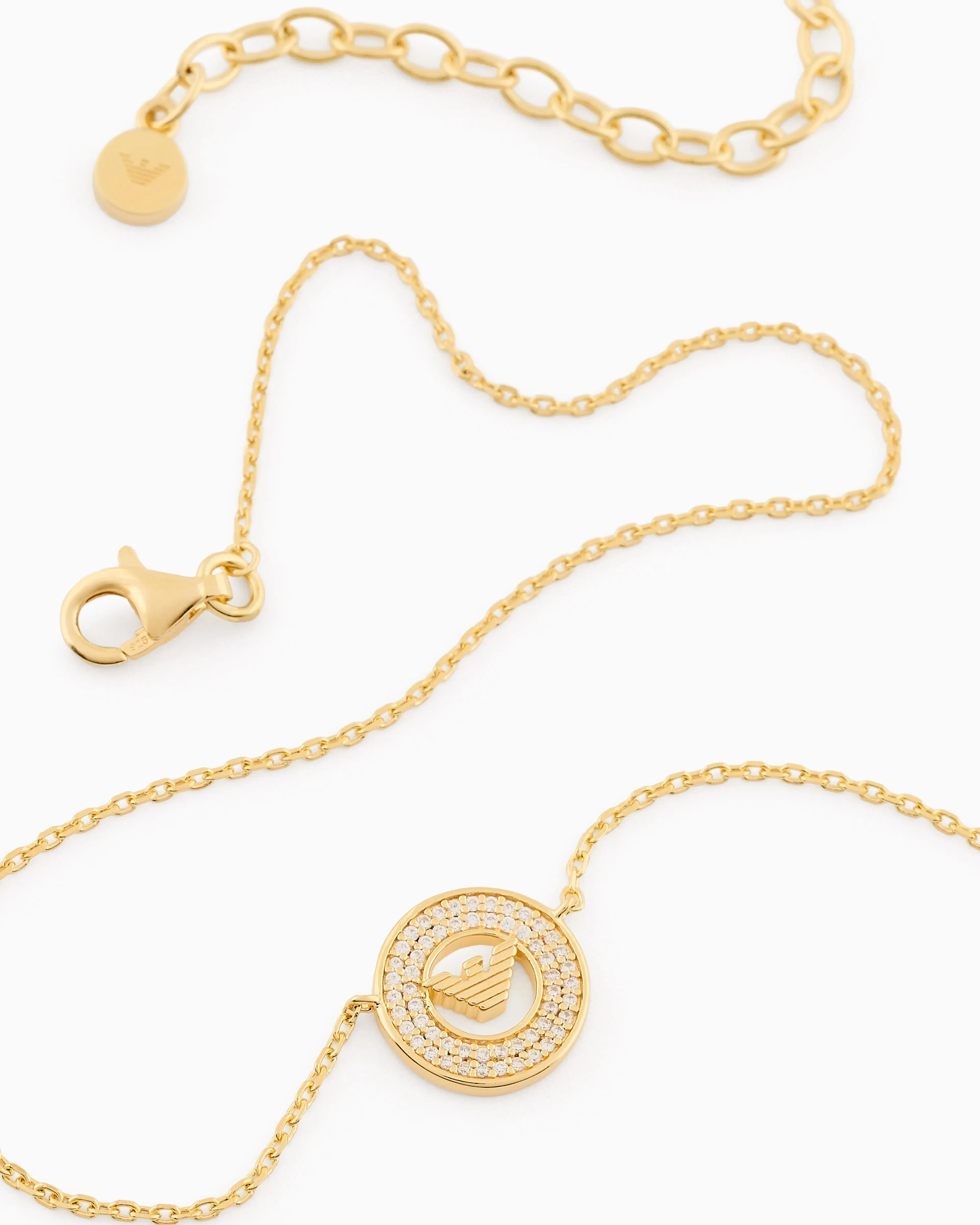 Emporio Armani Gold-Tone Sterling Silver Station Necklace