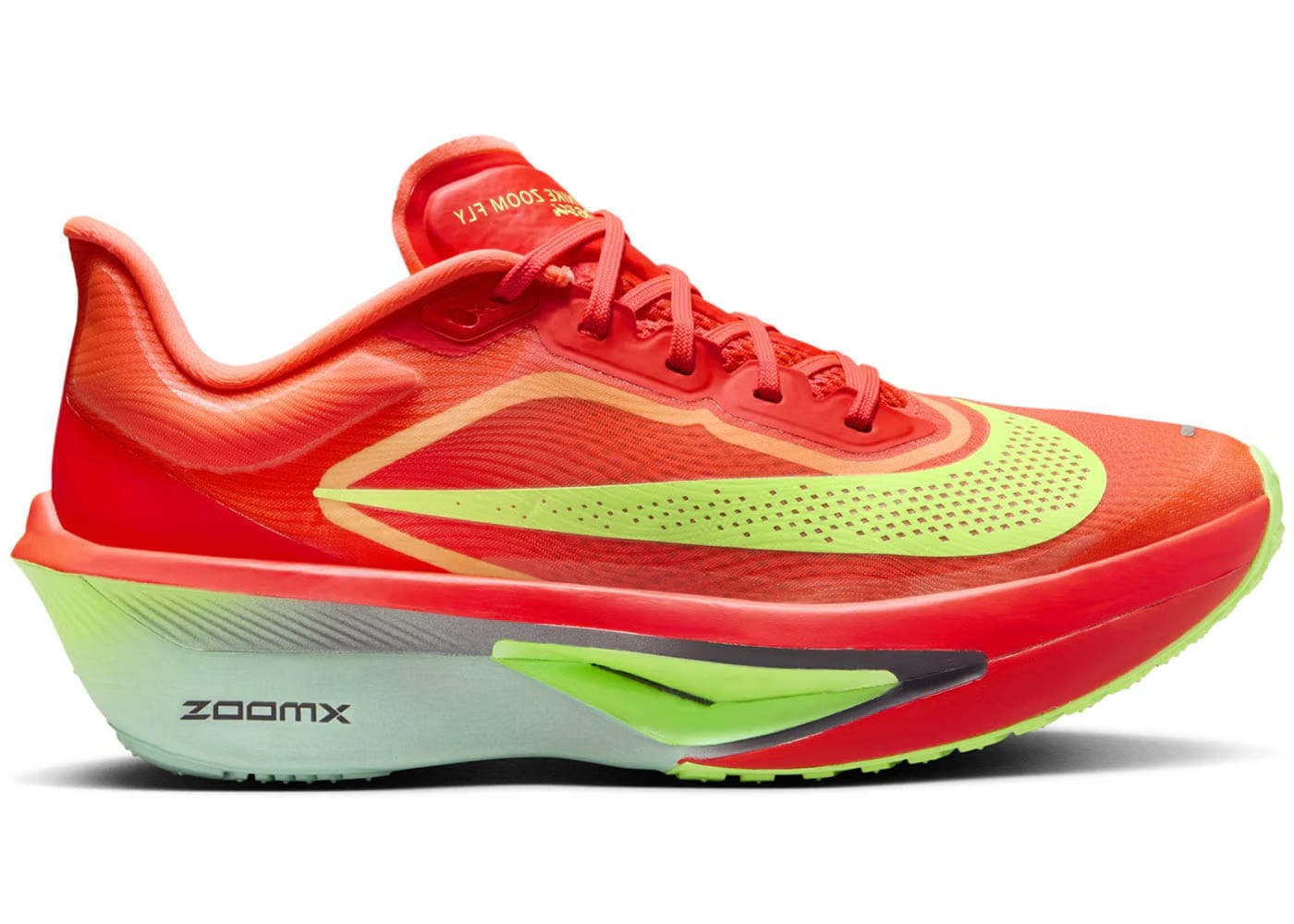 Nike Zoom Fly 6 Bright Crimson Lime Blast Womens