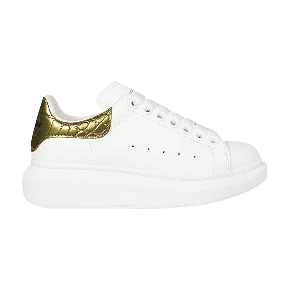 Alexander McQueen Oversized Sneaker Gold Crocodile
