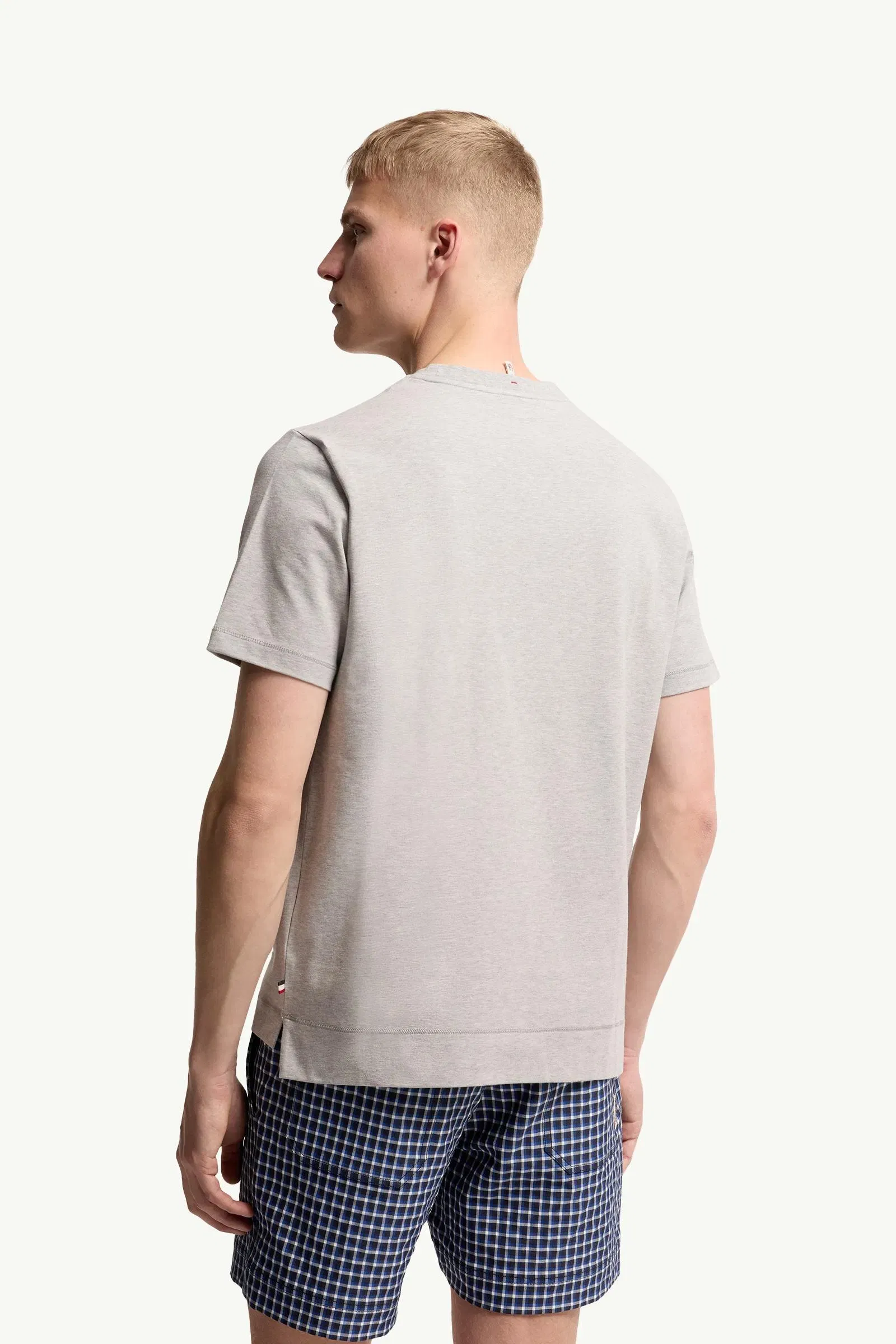 Moncler Logo Patch Cotton Blend T-Shirt (Three Pack) White & Black & Grey White & Black & Grey