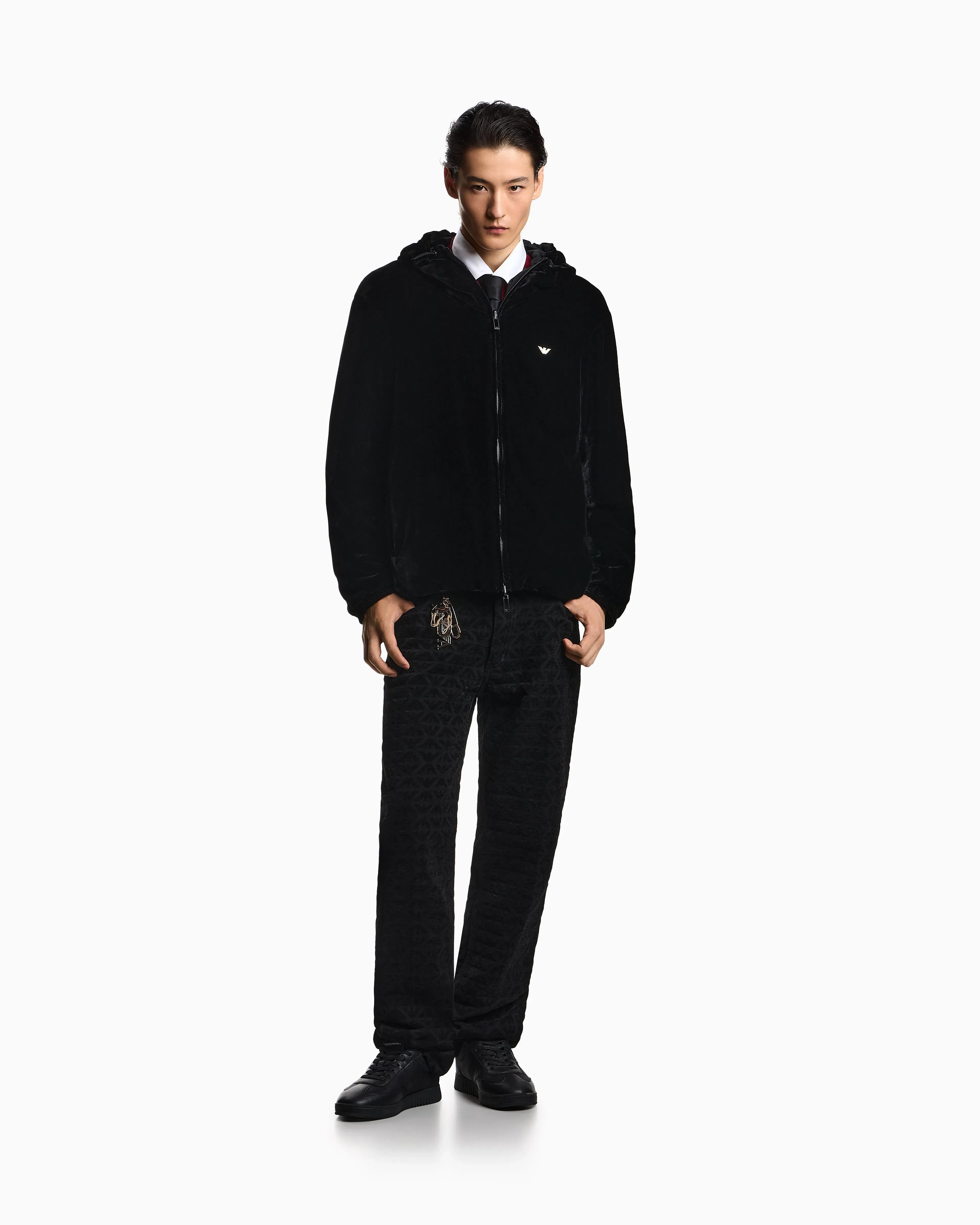Emporio Armani Lunar New Year reversible chenille jacket