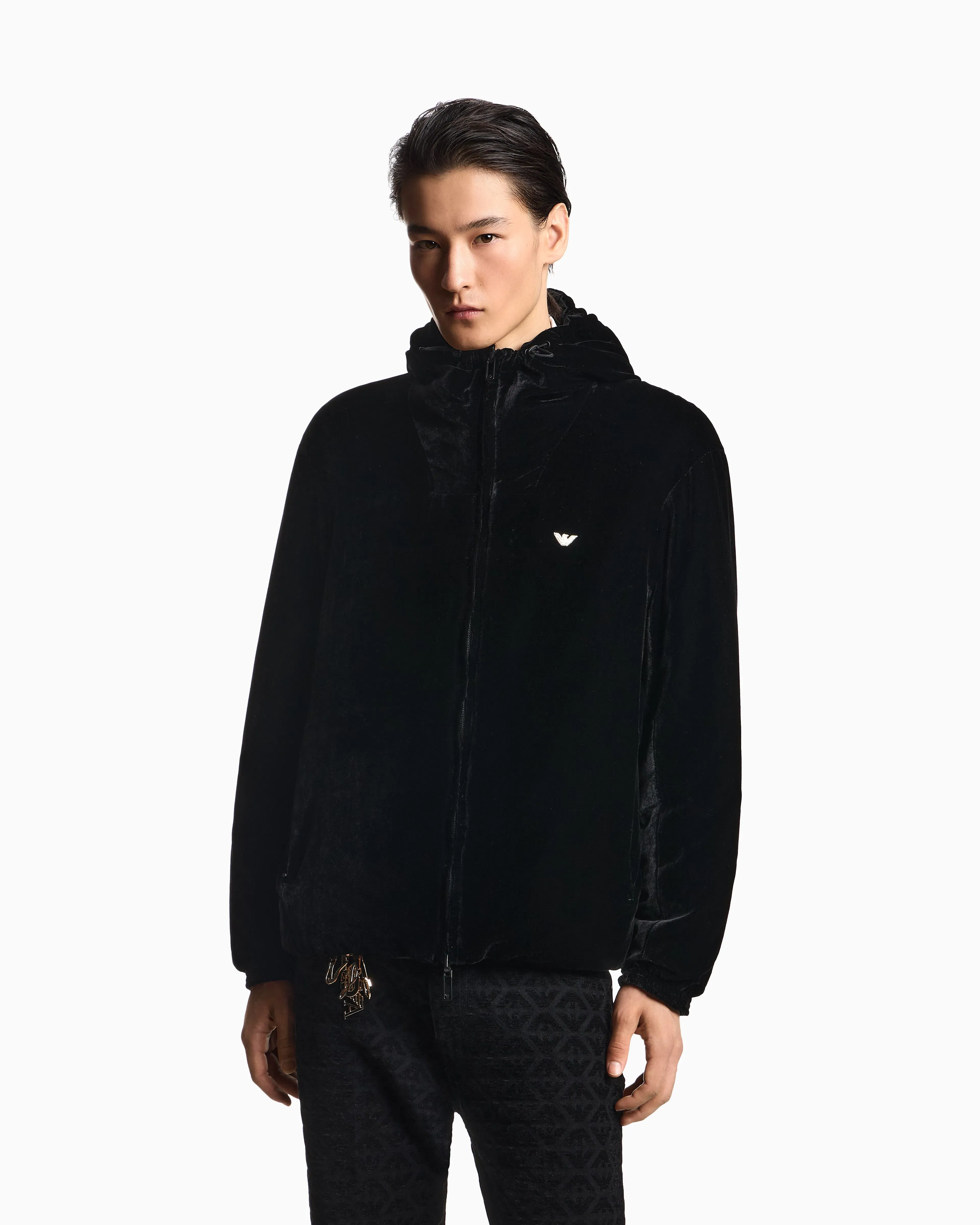 Emporio Armani Lunar New Year reversible chenille jacket