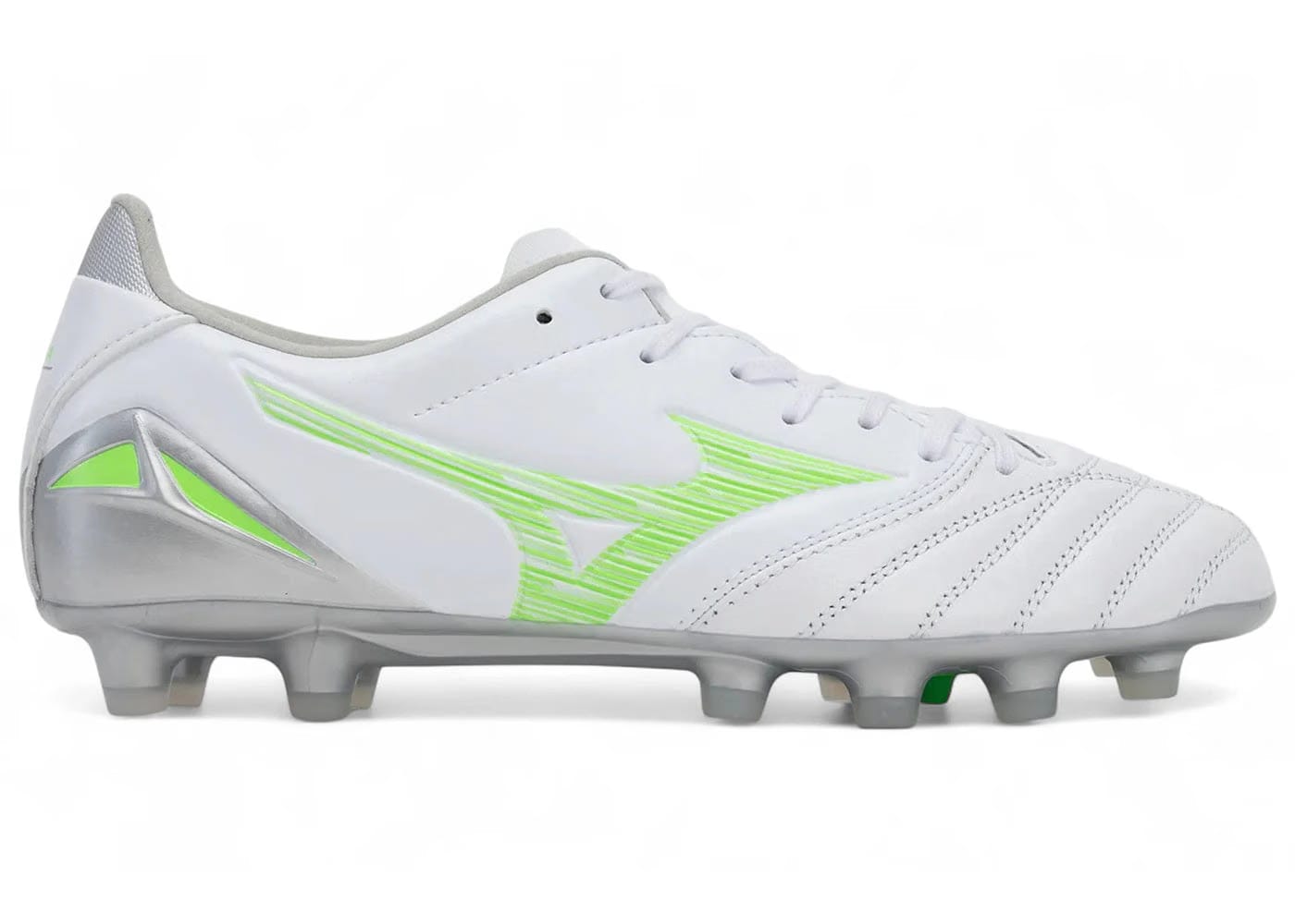 Mizuno Morelia Neo Iv Pro Md White Neon Green Cool Gray