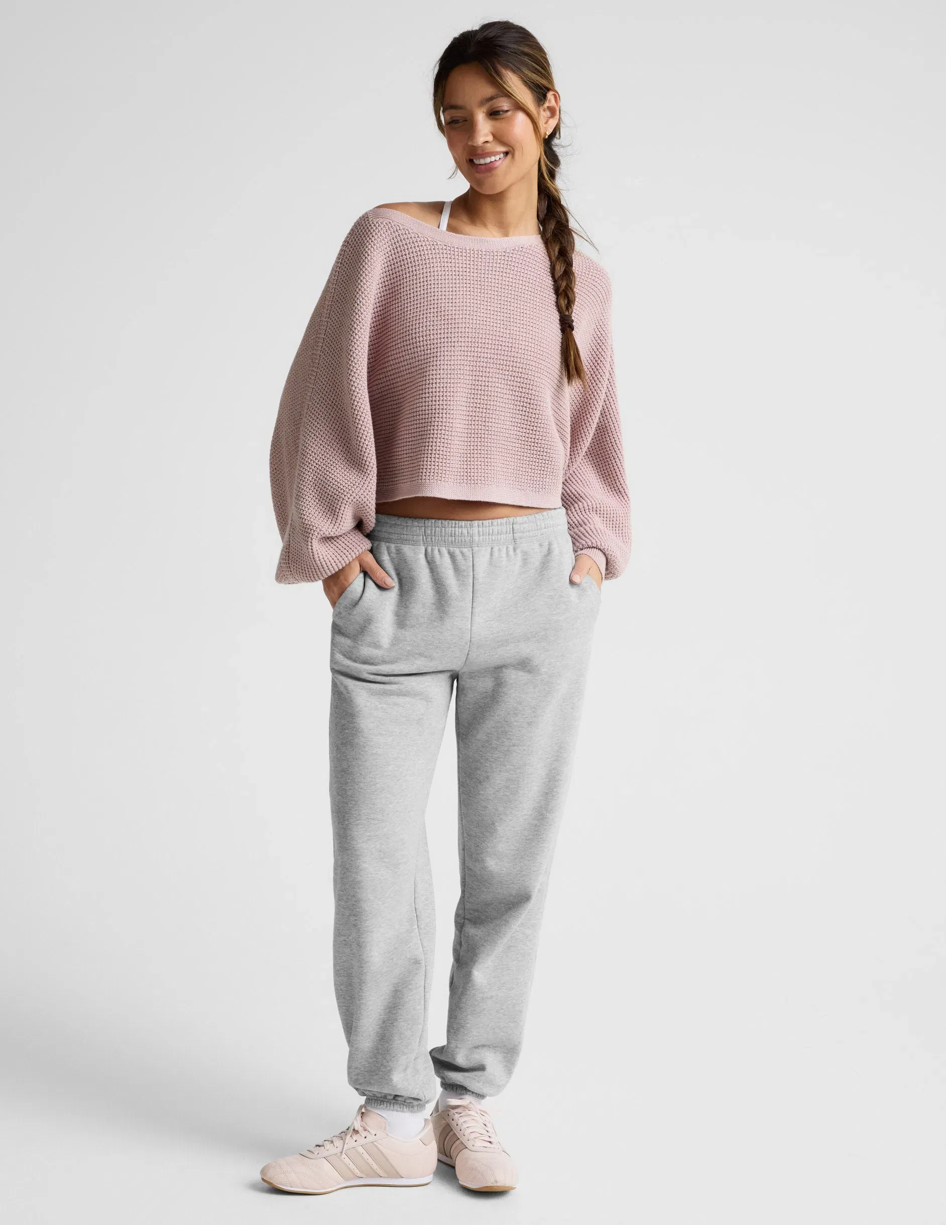 Beyond Yoga Ready For Barre Cropped Sweater Women's