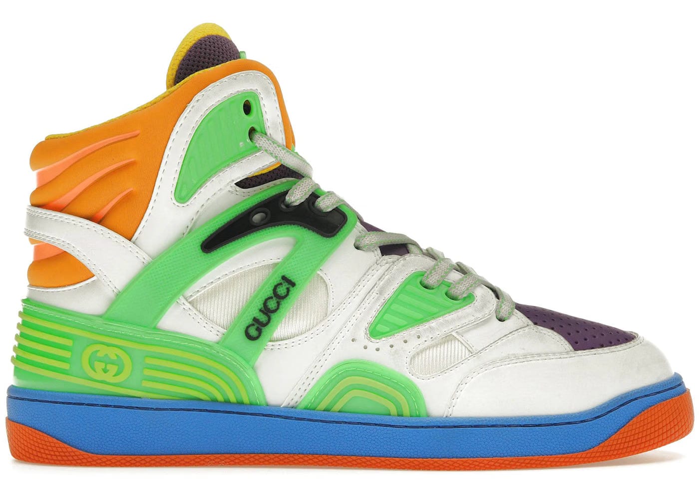 Gucci Basket White Demetra Green Purple Orange Blue