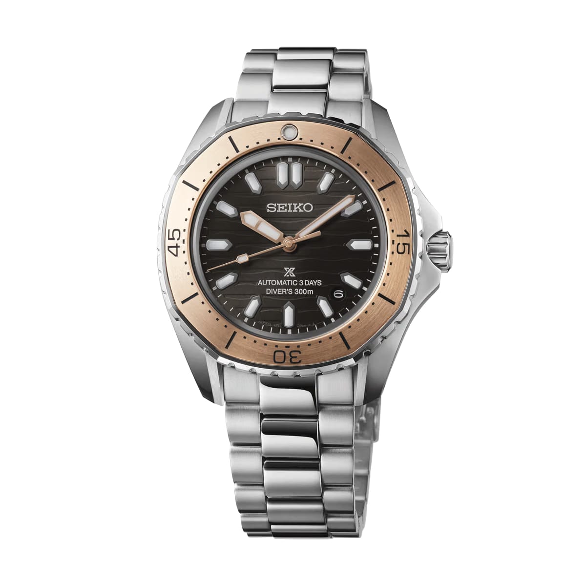 Seiko Prospex DiverS Watch Polygonal In Ocean Grey & Bronze Tone - Grey - SPB485J1