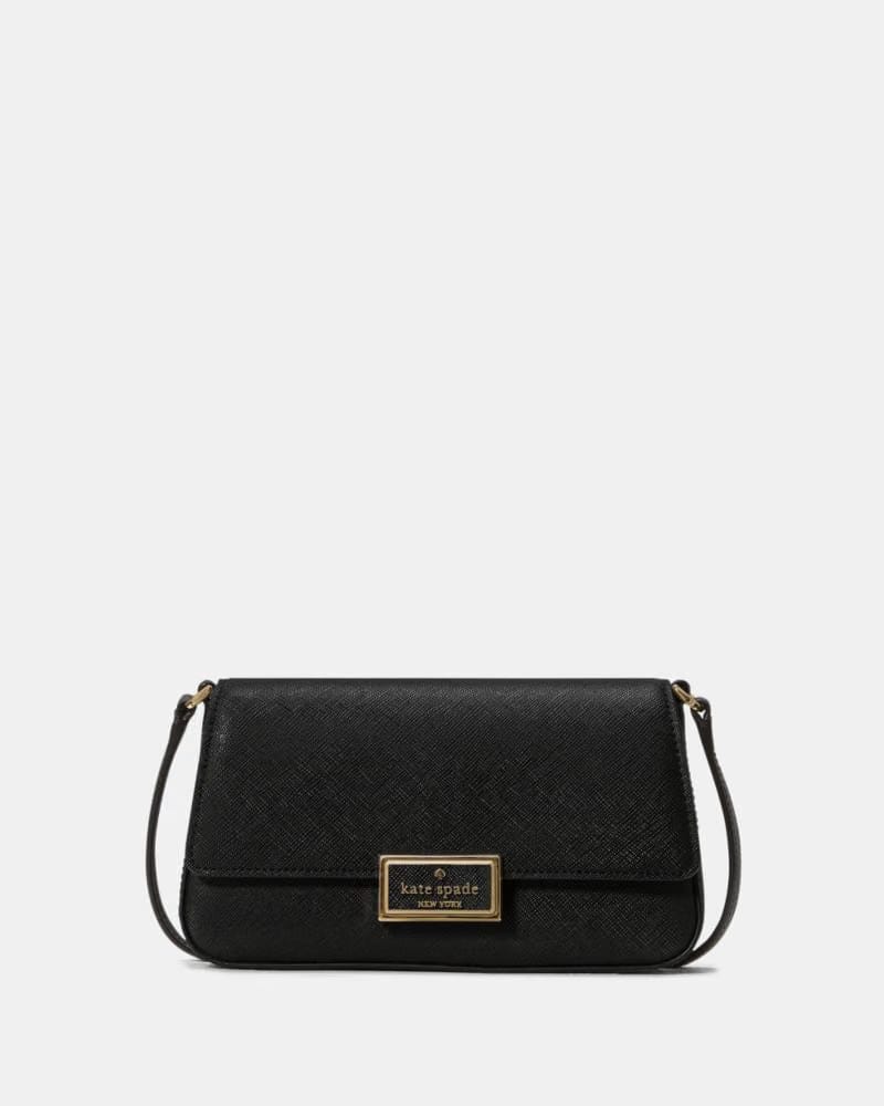KateSpade Reegan Mini Flap Crossbody Black