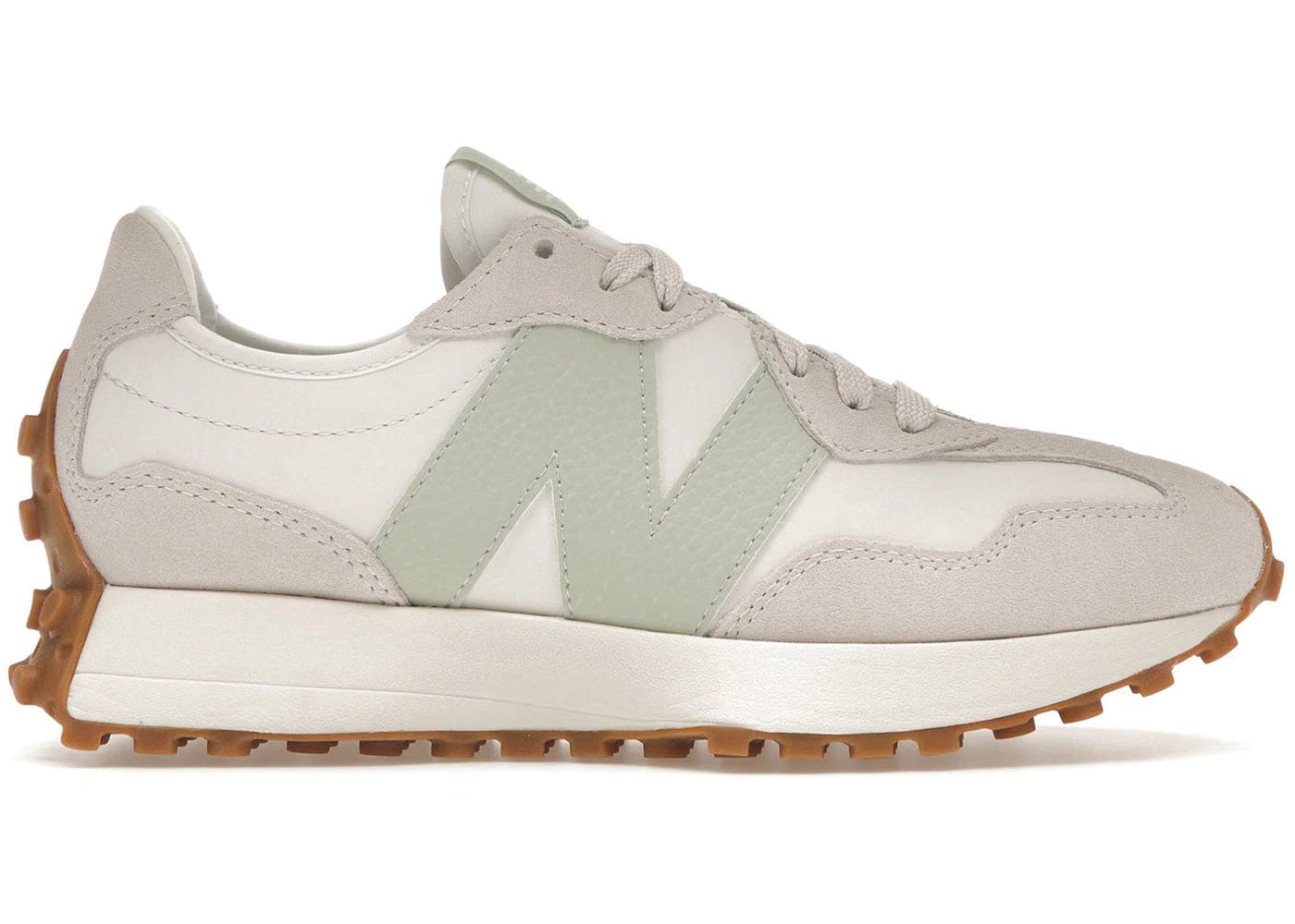 New Balance 327 Moonbeam Silver Moss Womens